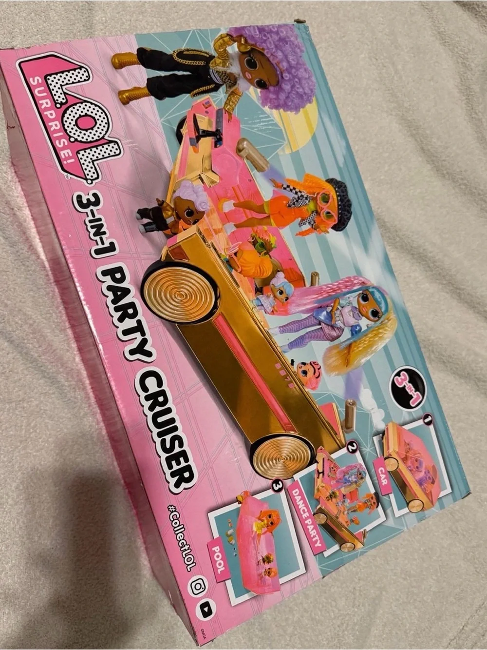 L.O.L. Surprise! 3-in-1 Party Cruiser - Pink & Gold